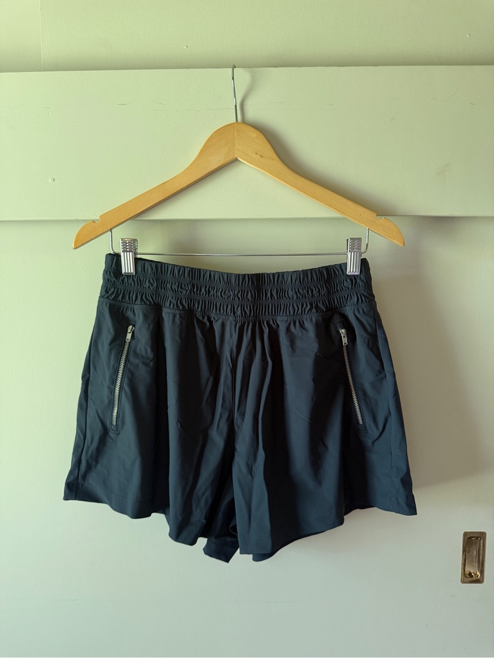 Old Navy - Navy Athletic Shorts with Zip Pockets